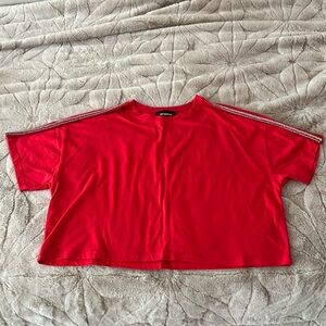 THE KOOPLES (2) red t shirt with diamonds